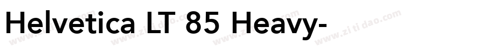Helvetica LT 85 Heavy字体转换